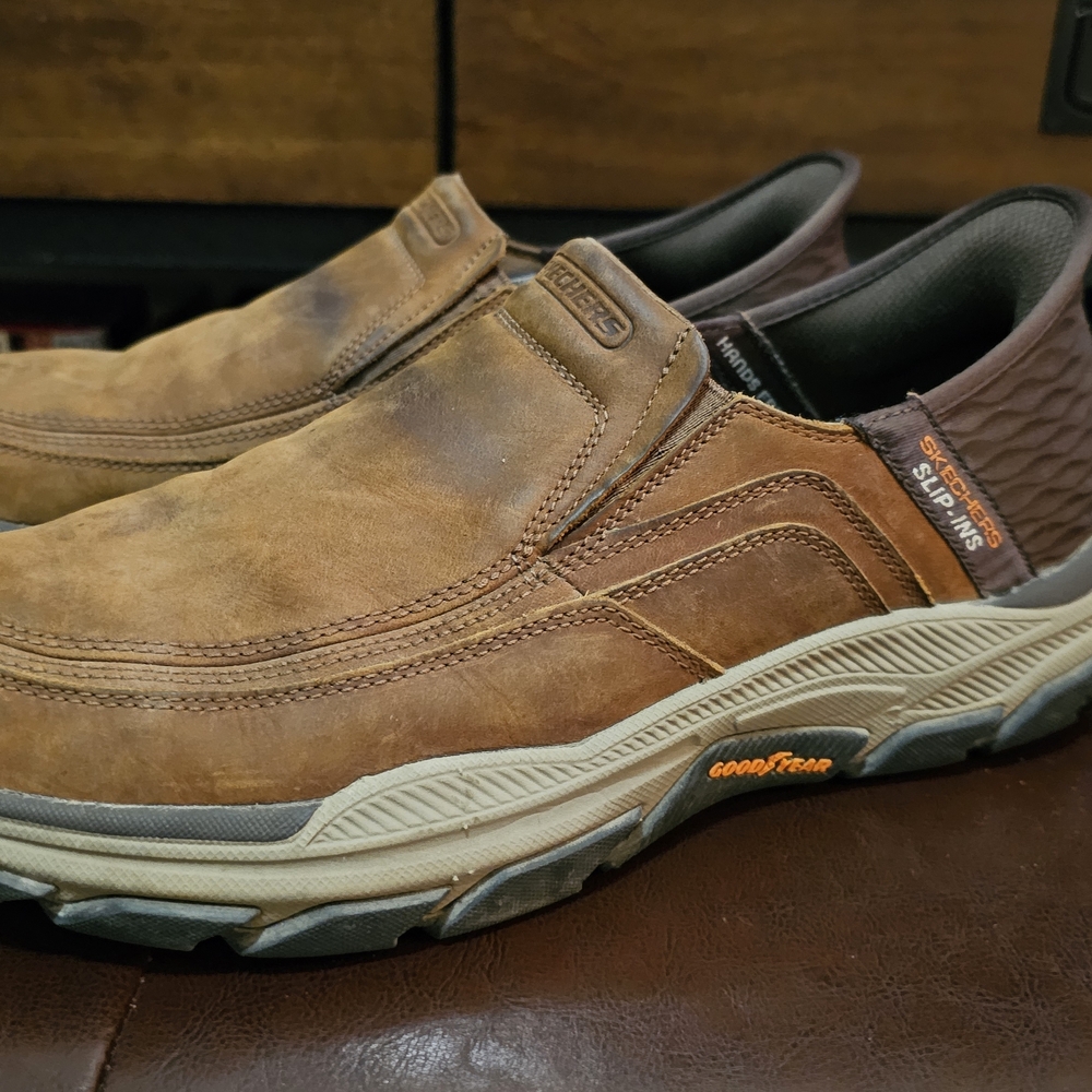 Skechers Men's Tan Slip-On Loafers